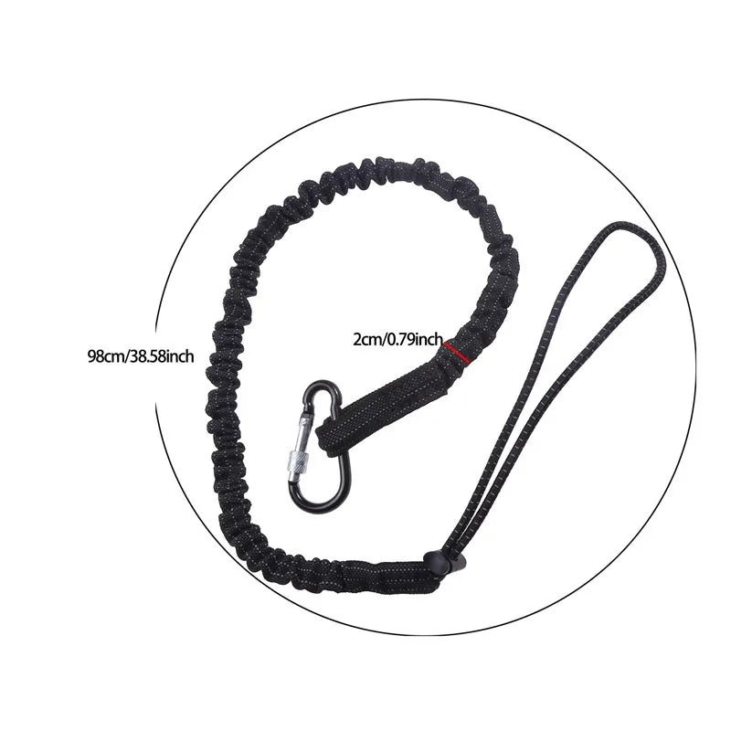 Sicherheits-Bungee-Lanyard mit Karabiner für Outdoor – clever-campen Ansicht 5
