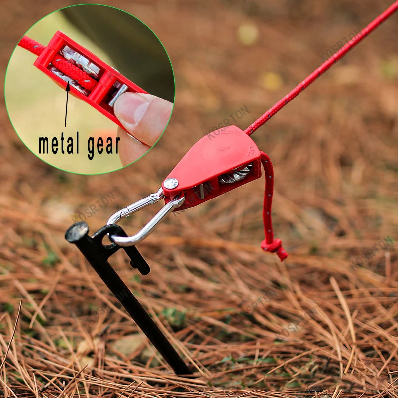 Verstellbarer Camping Seilspanner mit Karabiner 4/5m – clever-campen Ansicht 2
