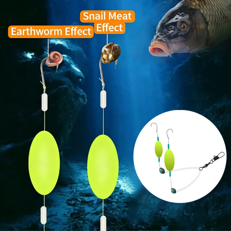 Fertig montierte Doppelhaken für Karpfenangeln – clever-campen Ansicht 2