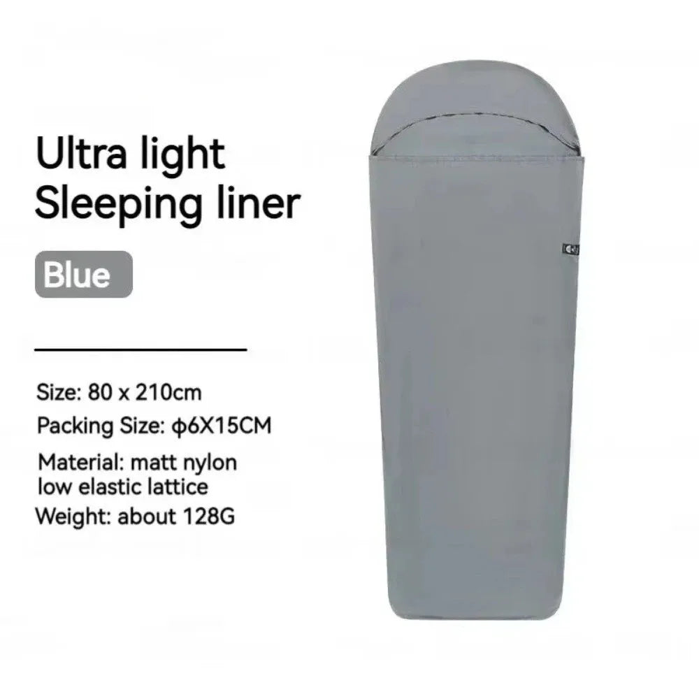 Ultraleichter Schlafsack-Inlett aus Nylon für Reise – clever-campen Ansicht 6