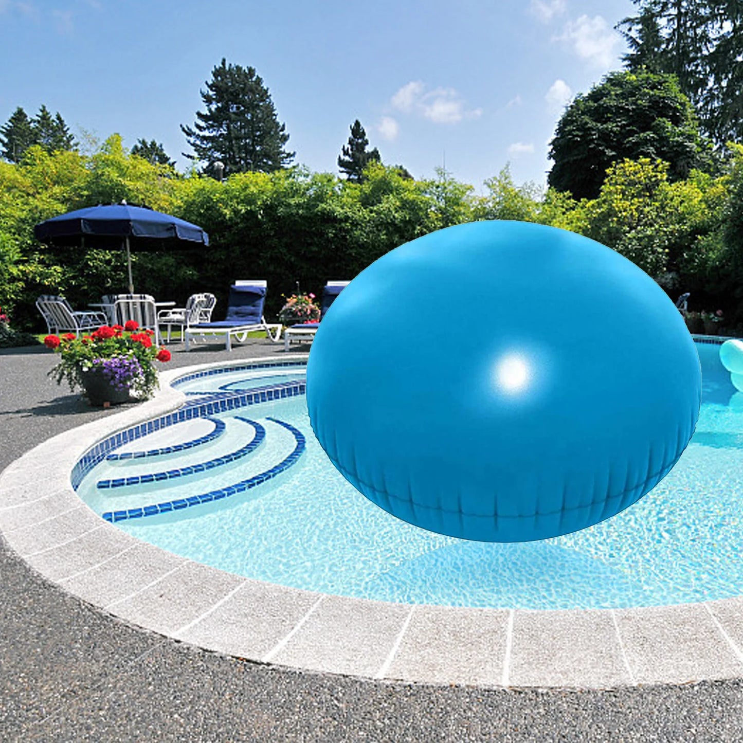 Winter Pool Kissen aus PVC für Schwimmbecken – clever-campen Ansicht 3