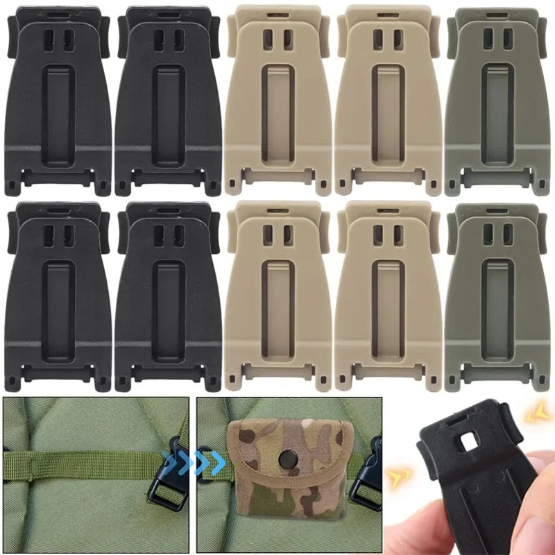 6er Set MOLLE Clip Tactical Strap Verbindungsschnallen – clever-campen Ansicht 6