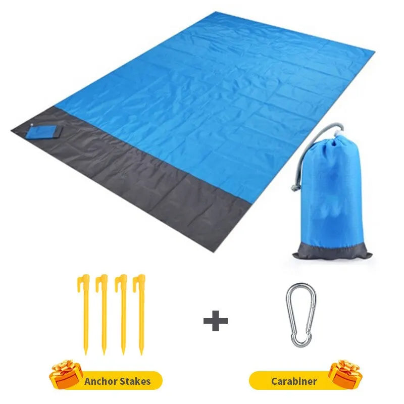 Wasserdichte Strandmatte 200x210cm – Sandfrei Picknickdecke – clever-campen Ansicht 2