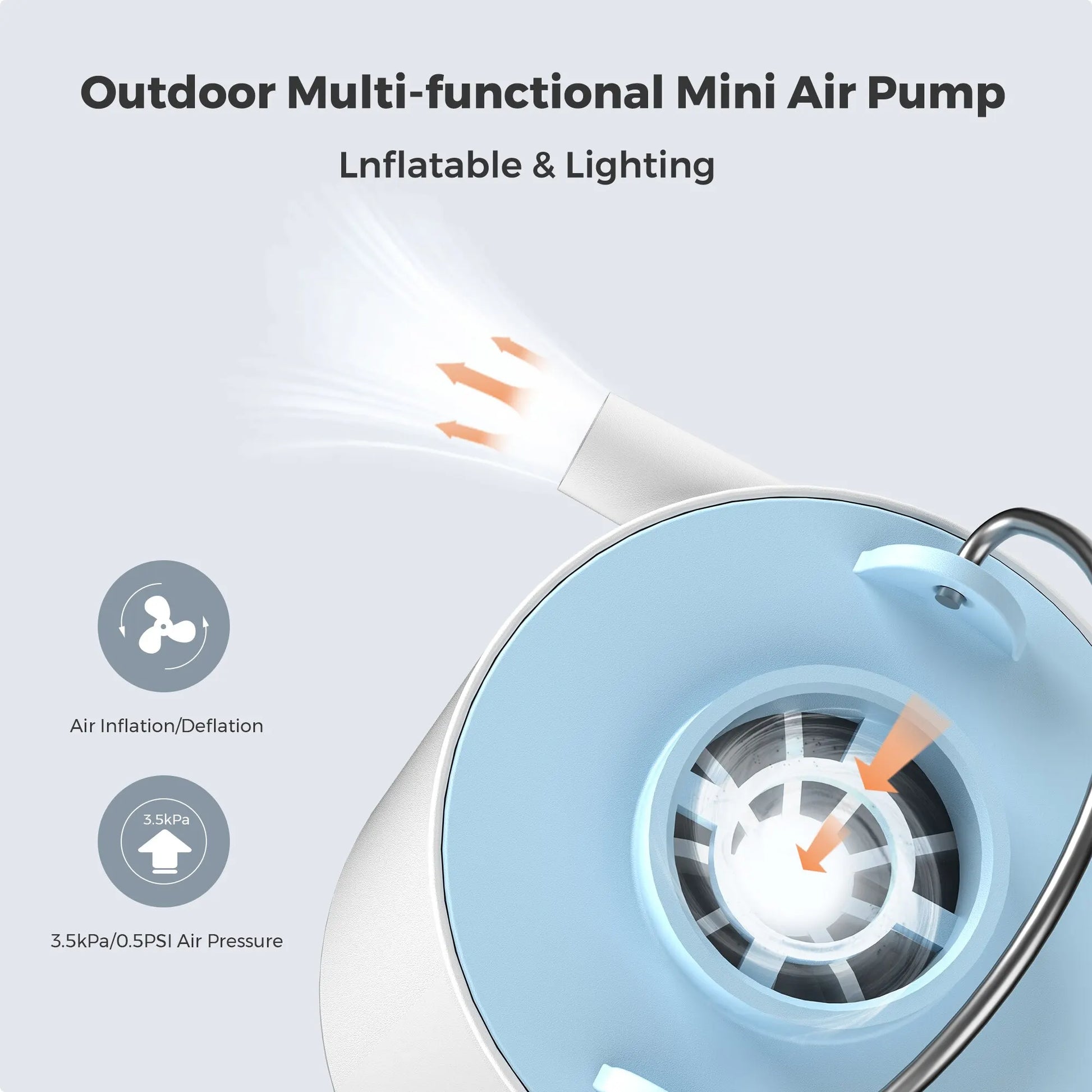 FLEXTAIL Tragbare Luftpumpe für Isomatten und Luftbetten – clever-campen Ansicht 2