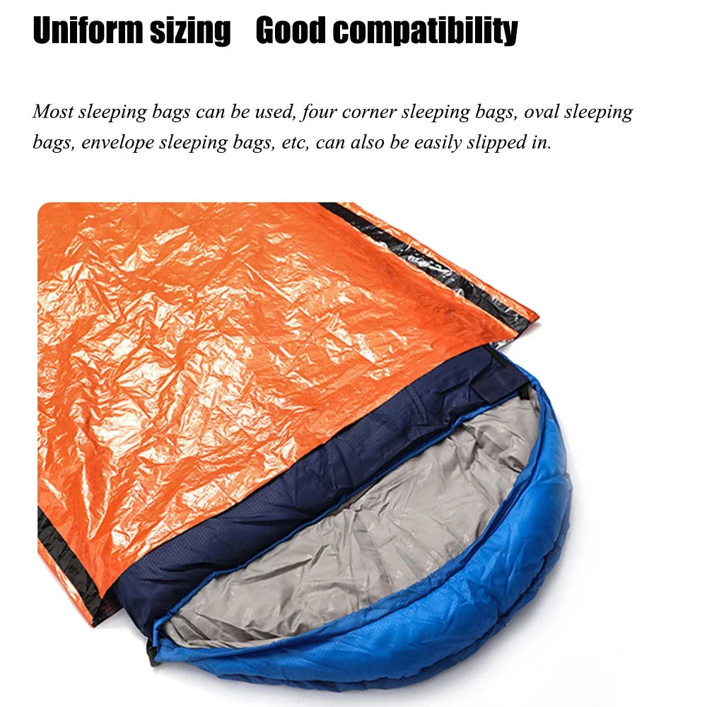 Wasserfeste Notunterkunft Schlafsack – clever-campen Ansicht 3