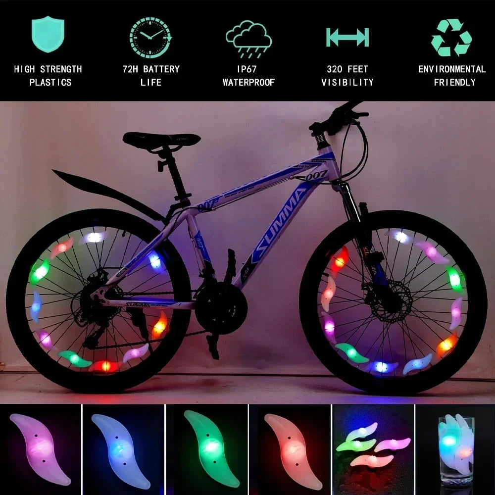 LED Fahrrad Speichenlichter 3 Modi Wasserdicht – clever-campen Ansicht 4