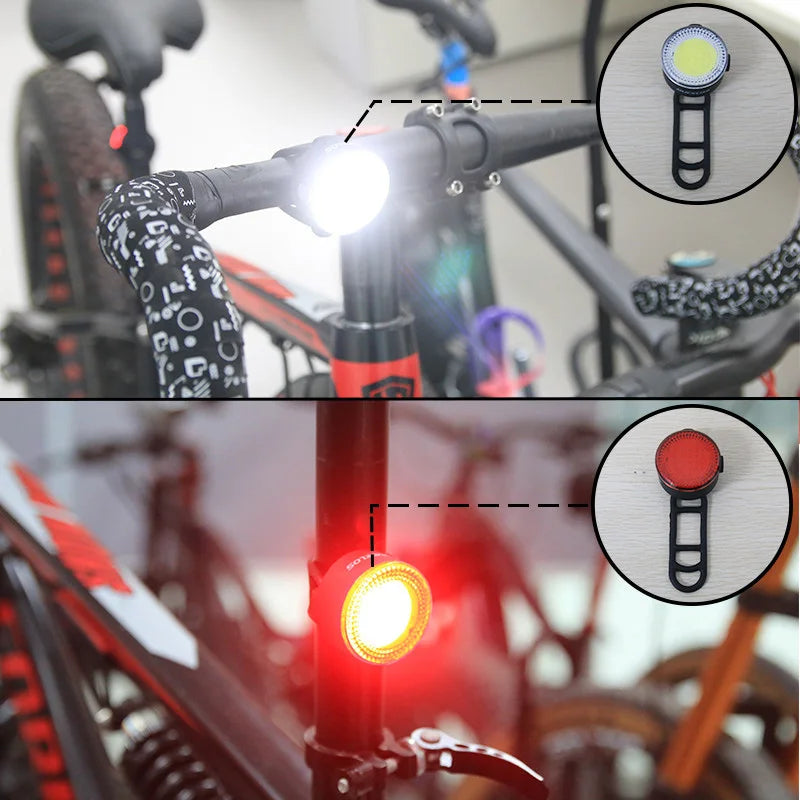 BUCKLOS Fahrrad COB Licht Set USB Aufladung 500lm – clever-campen Ansicht 2