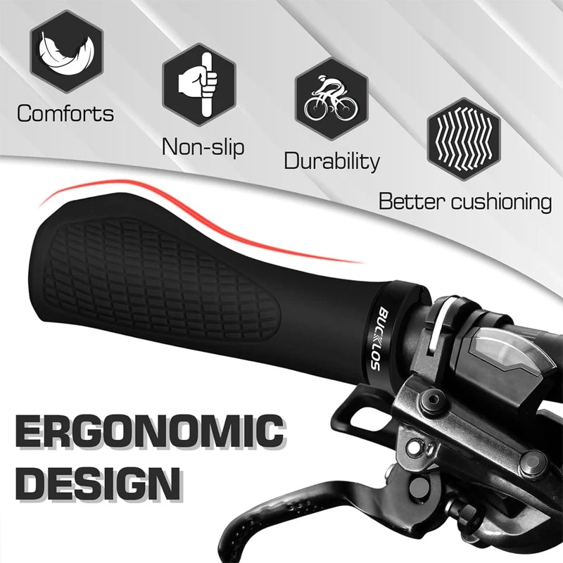 Ergonomische MTB Fahrradgriffe aus weichem Gummi – clever-campen Ansicht 5