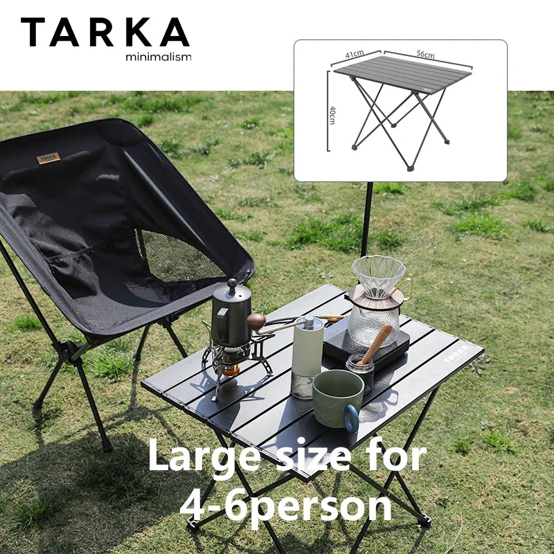 TARKA Ultraleichter Klapp-Camping Tisch aus Aluminium – clever-campen Ansicht 2