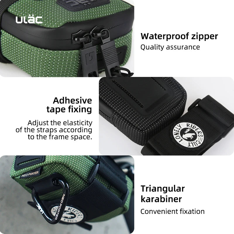 ULAC 0.5L Fahrradsattel Tasche – Wasserdicht & Stossfest – clever-campen Ansicht 4