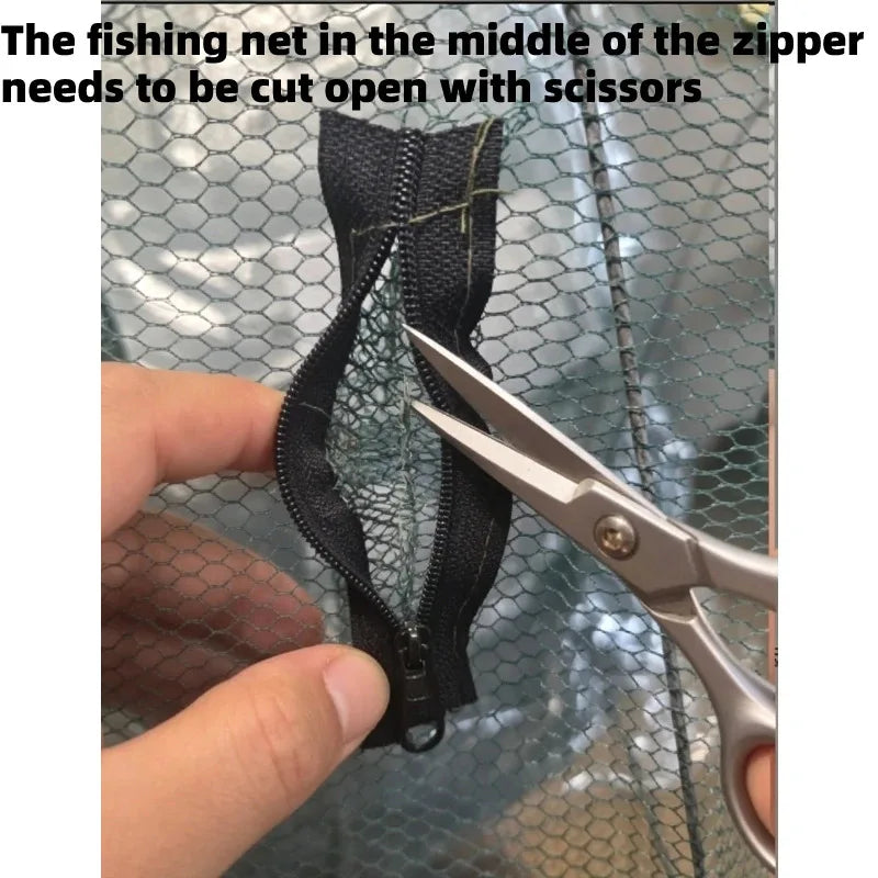 Kollabierbarer Fischfangkorb für Angler – clever-campen Ansicht 6