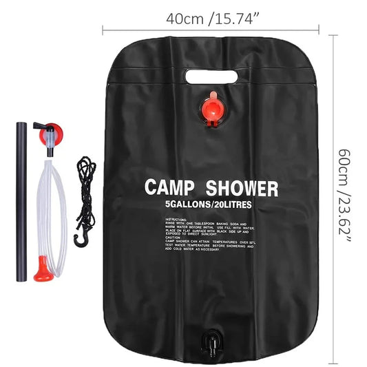 Faltbare Solar-Dusche 20/40L für Camping und Outdoor – clever-campen Ansicht 2