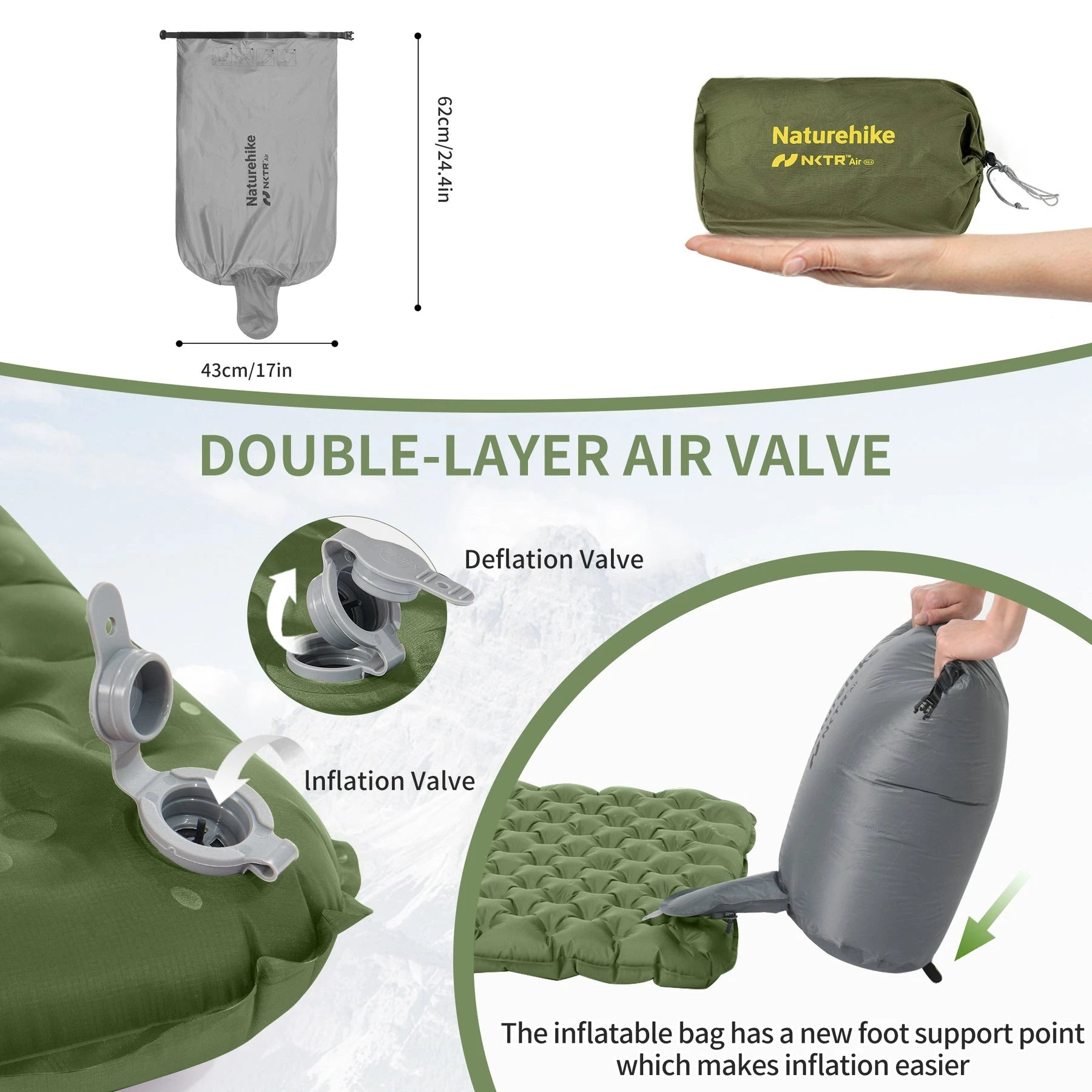 Naturehike R4.6 Luftmatratze – Ultraleicht & Faltbar – clever-campen Ansicht 3