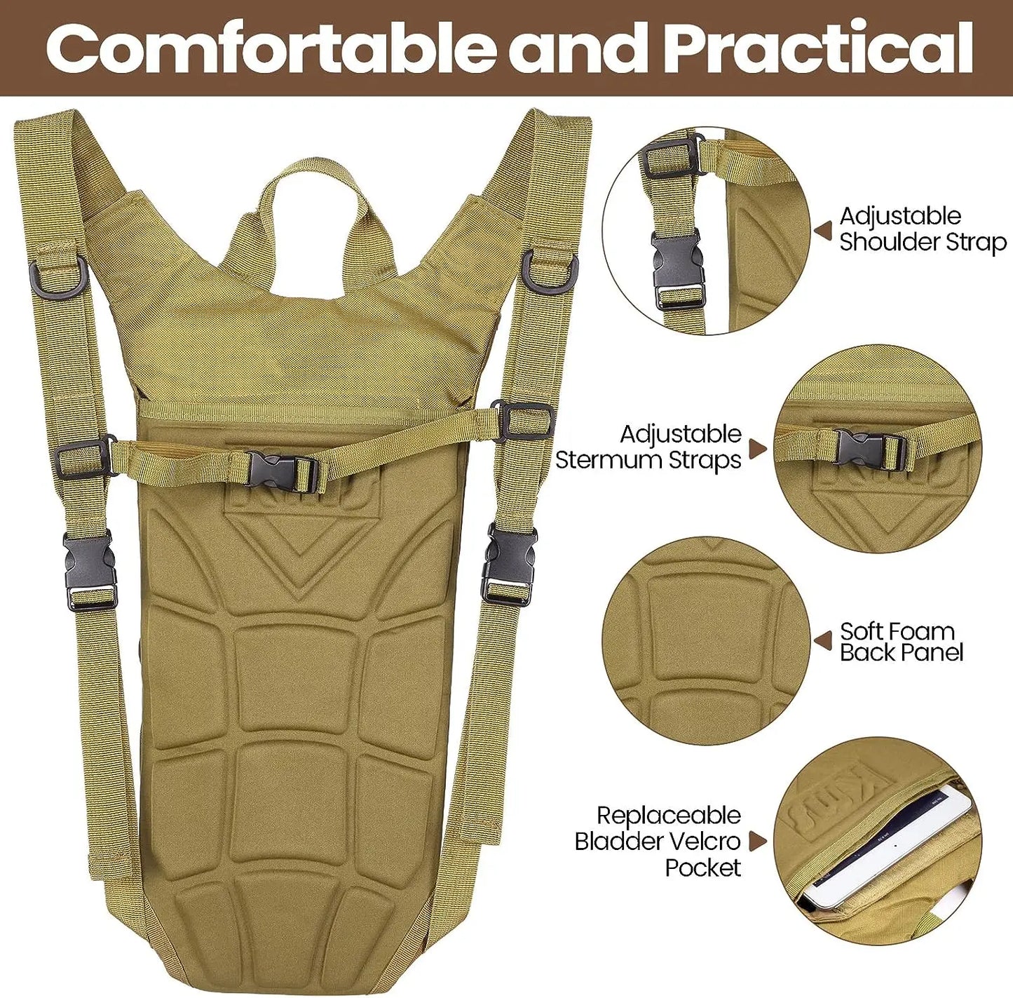 Rotierbarer Clip für Trinkschlauch – Molle – als Rucksack – clever-campen Ansicht 4