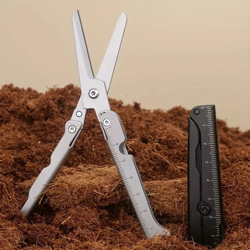 Multifunktions-Falt-Schere aus Edelstahl – Survival-Tool – clever-campen Ansicht 2