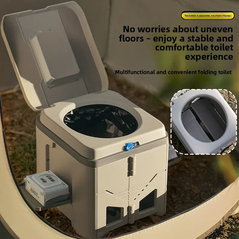 Faltbare Camping-Toilette für Erwachsene, mobil – clever-campen Ansicht 2