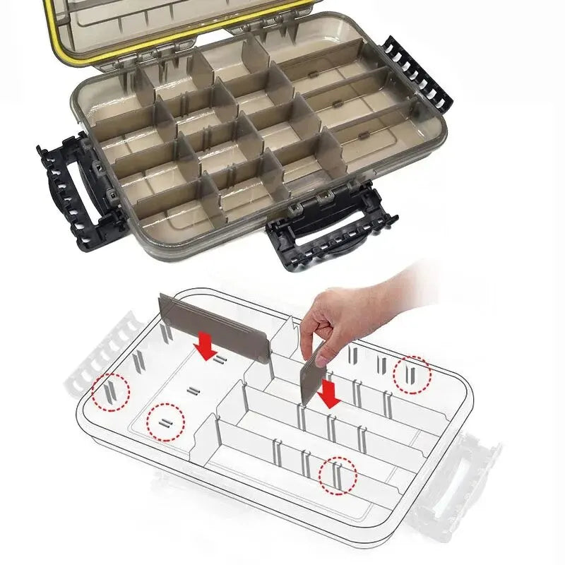 Wasserdichte Angelbox mit grossem Stauraum – clever-campen Ansicht 4