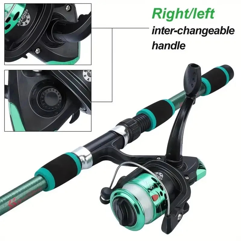 Angelset mit Teleskoprute und Spinnrolle – clever-campen Ansicht 4