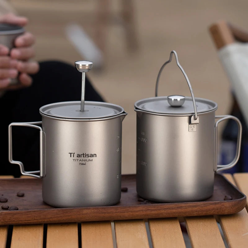 Tiartisan Titan French Press für Camping und Outdoor – clever-campen Ansicht 3