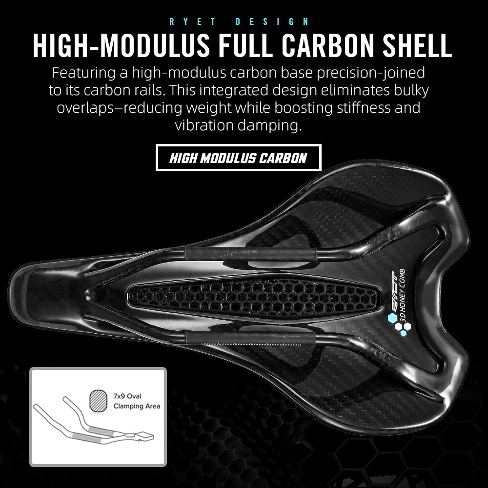 RYET Ultralight Carbon Fahrrad-Sattel 190g – clever-campen Ansicht 4