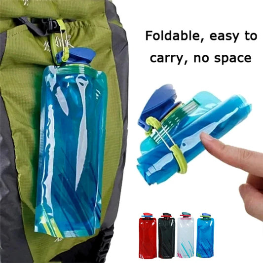 Ultra-Licht-700ml-Faltbare-Trinkflasche – clever-campen Ansicht 2