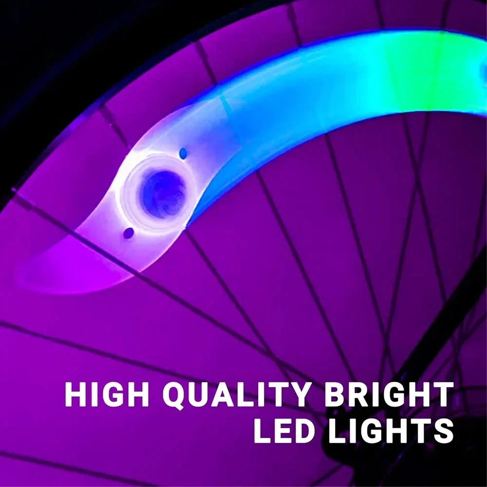 LED Fahrrad Speichenlichter 3 Modi Wasserdicht – clever-campen Ansicht 2