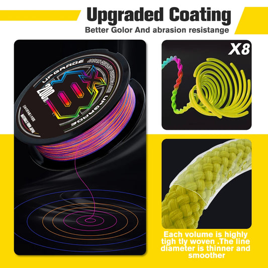 1000M Japan Original X-BRAID X8 Multifilament Angelschnur – clever-campen Ansicht 2