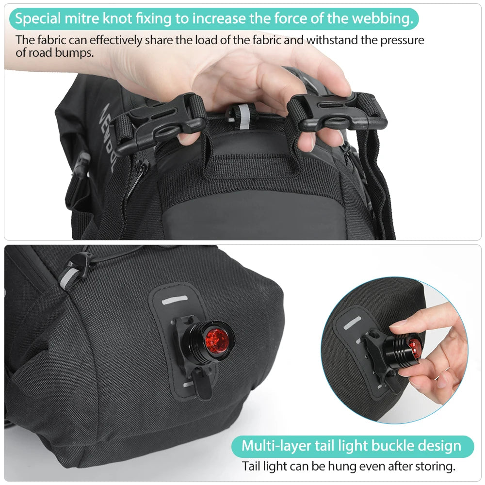 Wasserdichte 15L Fahrradtasche für Sattel | clever-campen – clever-campen Ansicht 6