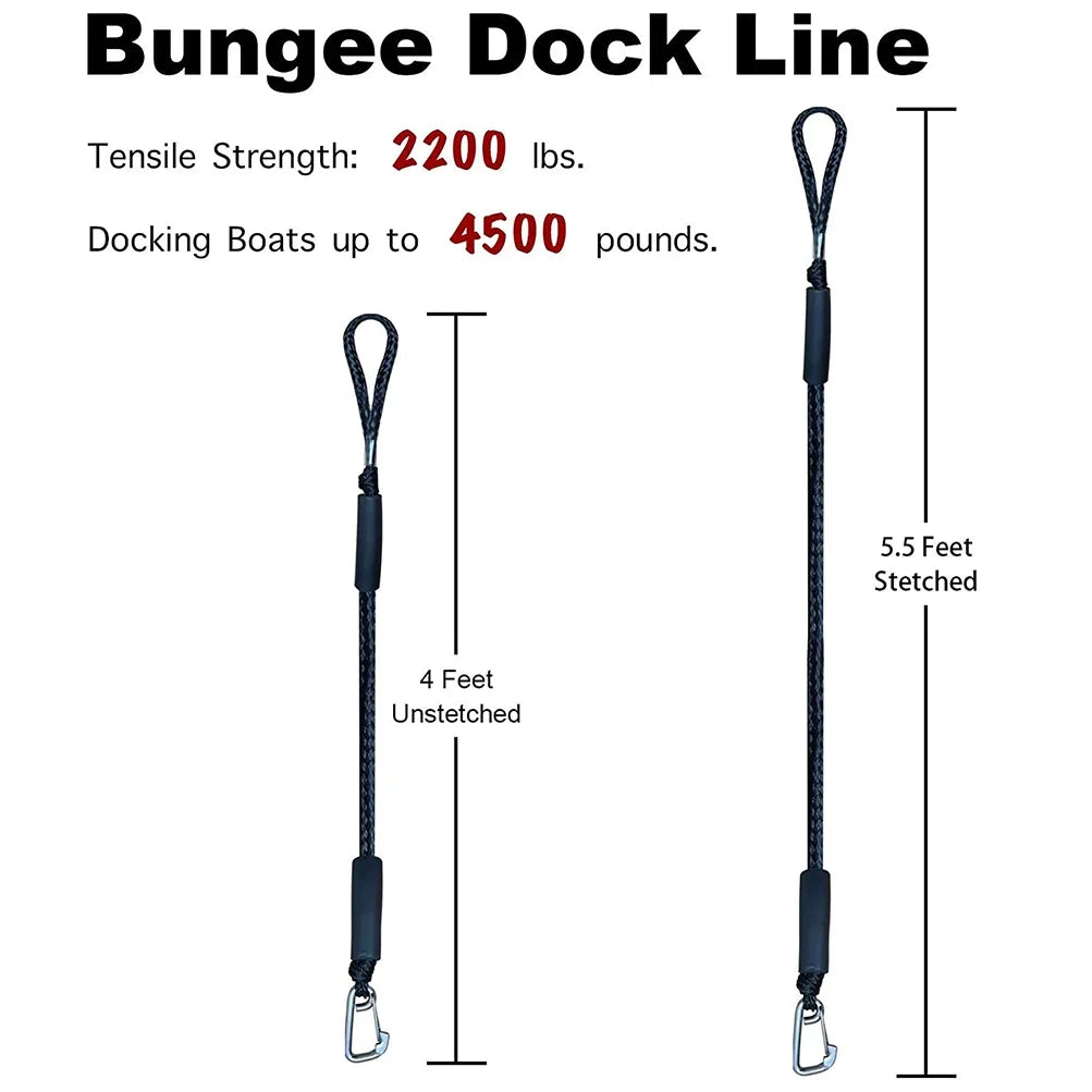 Bungee Dock Lines für Kajak und Wasserfahrzeuge – clever-campen Ansicht 3