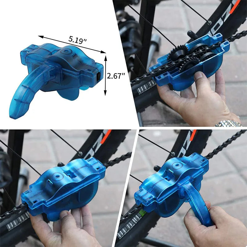 Tragbarer Fahrrad-Kettenreiniger mit Bürsten – clever-campen Ansicht 5