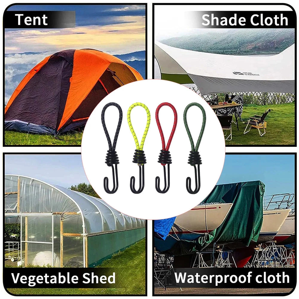 4er Set Gummiseil mit Haken für Camping und Outdoor – clever-campen Ansicht 5