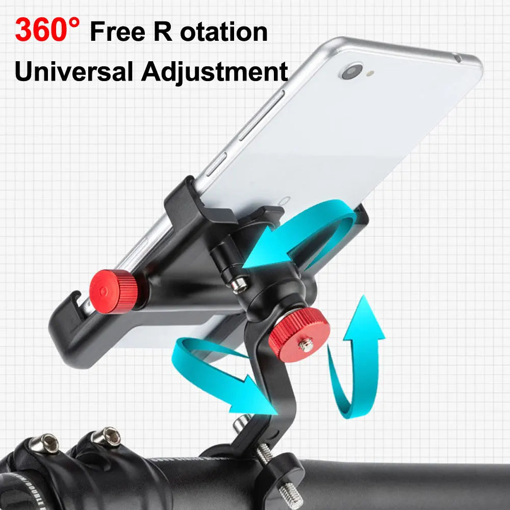 MTB Handy Halterung 360° drehbar Aluminium Fahrrad Zubehör – clever-campen Ansicht 3