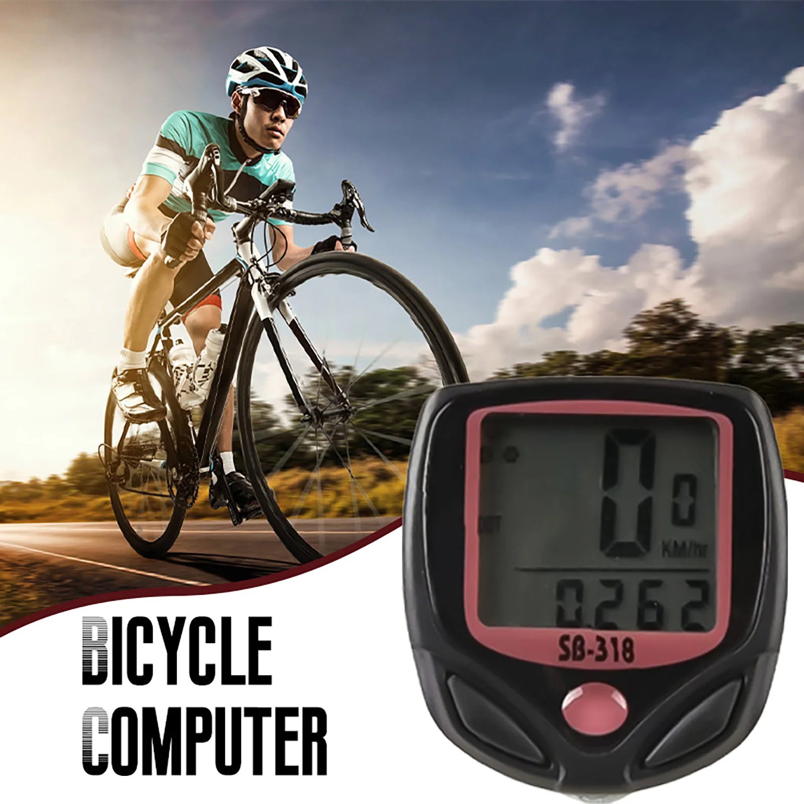 Wasserdichter Fahrradcomputer mit grossem Display – clever-campen Ansicht 2