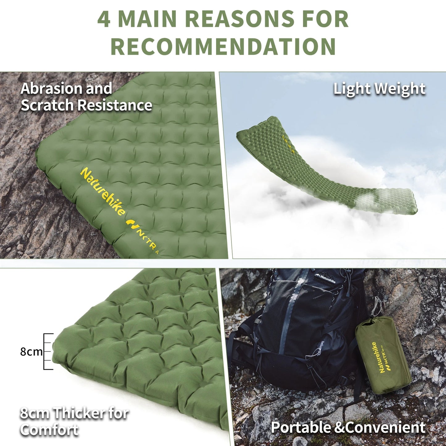 Naturehike R4.6 Luftmatratze – Ultraleicht & Faltbar – clever-campen Ansicht 4