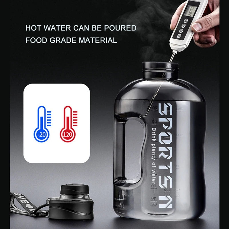 2.7L/1.7L Isolierte Trinkflasche mit Griff für Sport – clever-campen Ansicht 4