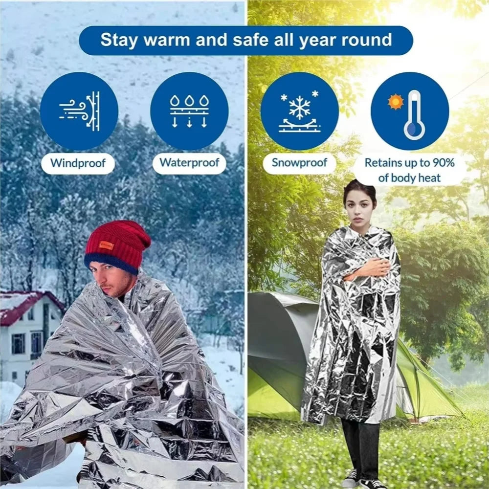 Notfall-Decke 30er Set - Wasserdicht & Thermisch – clever-campen Ansicht 6