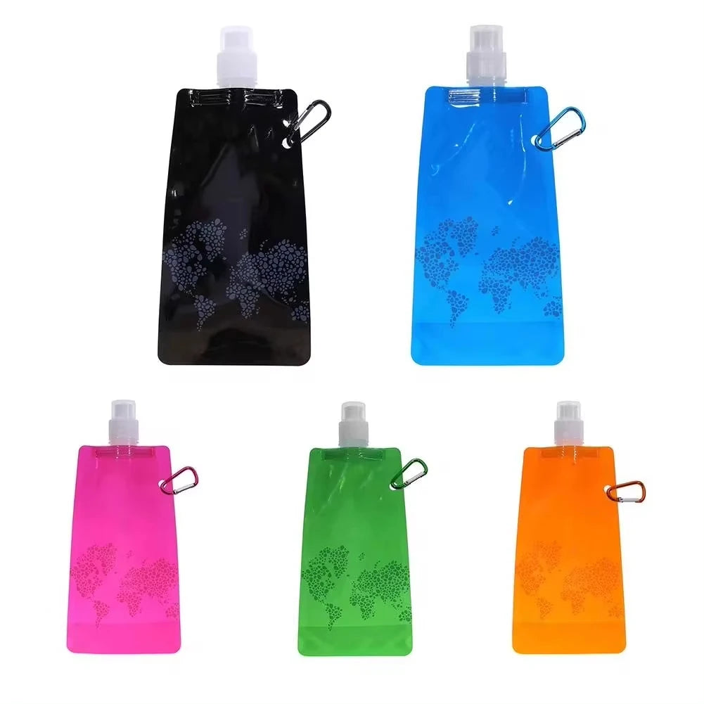500ML Faltbare Silikon Trinkflasche für Outdoor Aktivitäten – clever-campen Ansicht 2