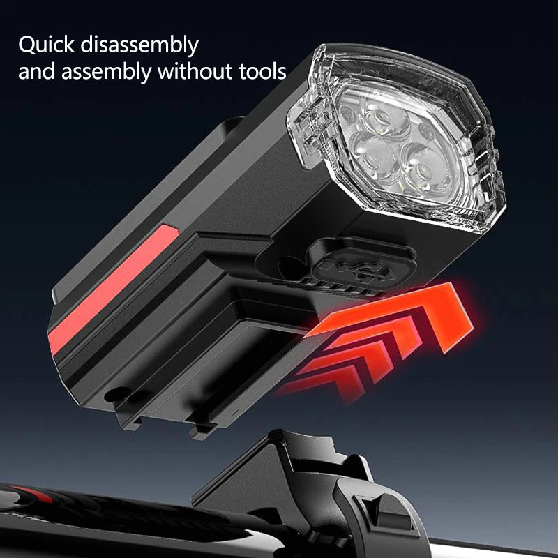 Solarbetriebene Fahrrad-Frontlampe mit 3 LEDs – clever-campen Ansicht 4