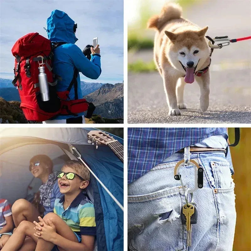 Multifunktionale Drehkarabiner für Outdoor und Angeln – clever-campen Ansicht 3