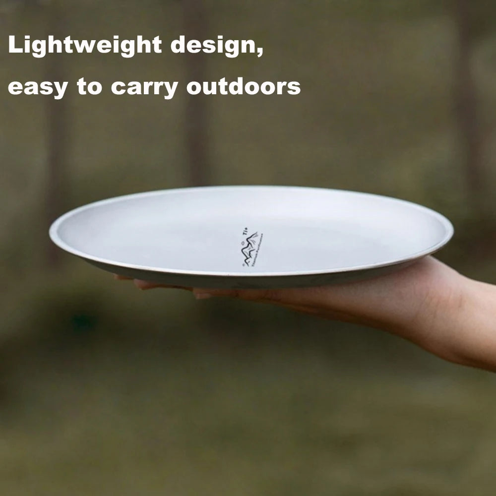 Titanium Camping Teller – Leicht und langlebig für Picknick – clever-campen Ansicht 3