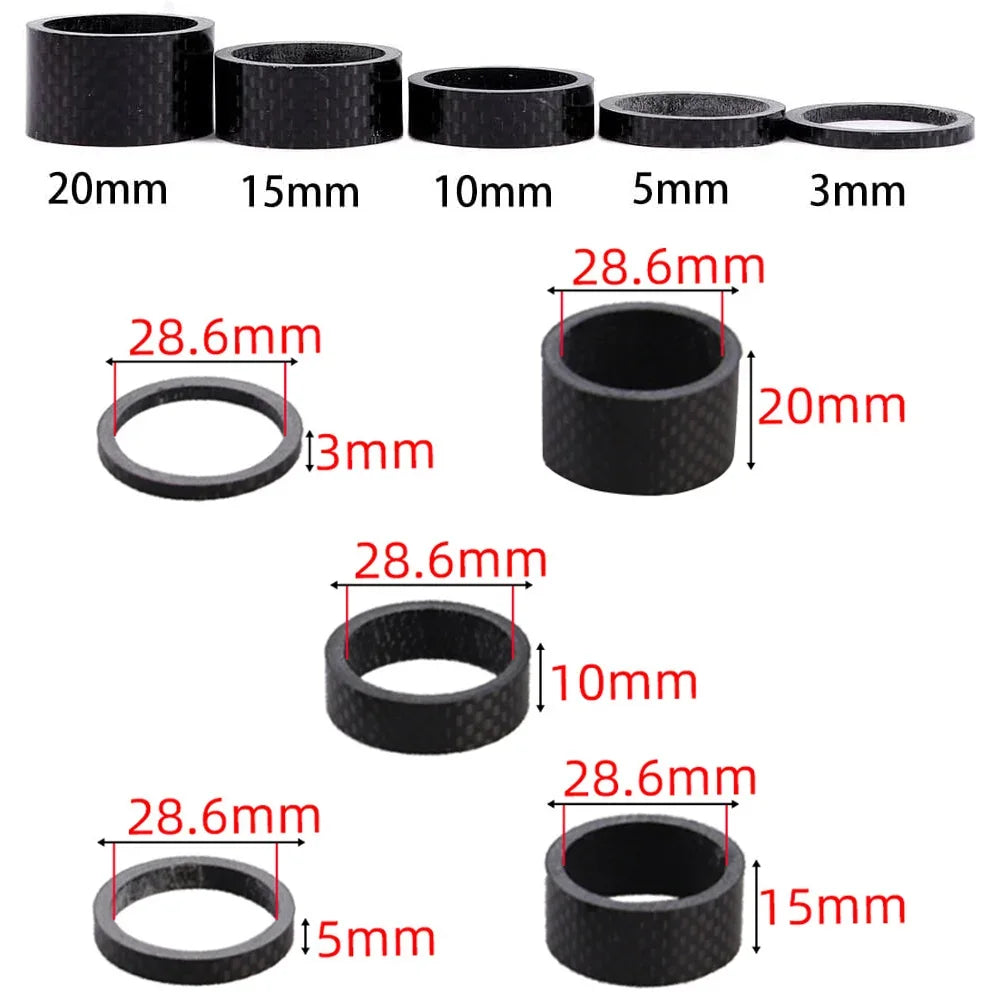 Carbonfaser Spacer 3/5/10/15/20mm für Mountainbikes – clever-campen Ansicht 4