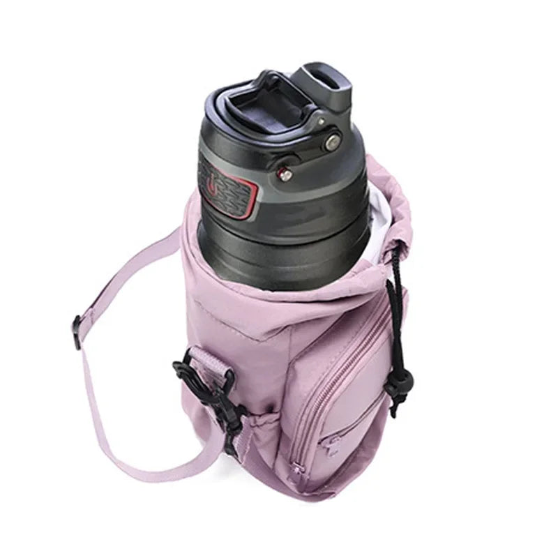 Trinkflaschen Tasche mit verstellbarem Tragegurt – clever-campen Ansicht 5