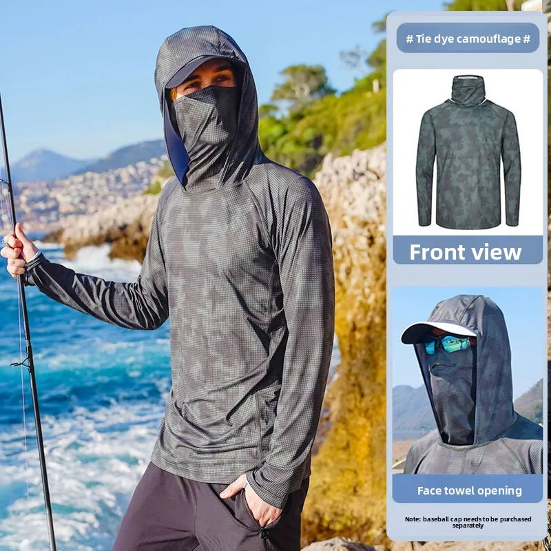 Sommer-Sonnen-Schutz-Shirt für Männer zum Angeln – clever-campen Ansicht 3