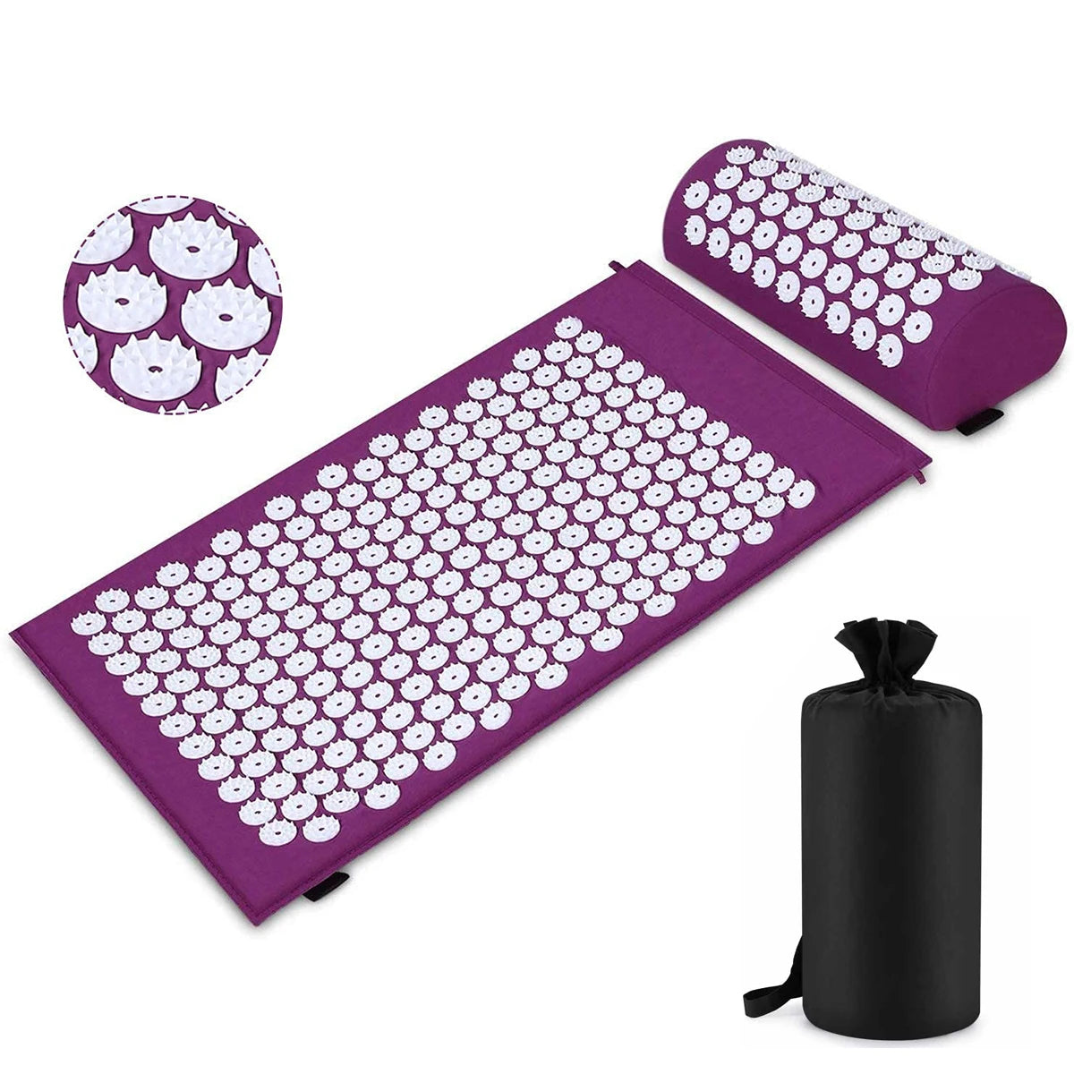 Akupressurmatte & Kissen Set für Entspannung & Yoga – clever-campen Ansicht 2