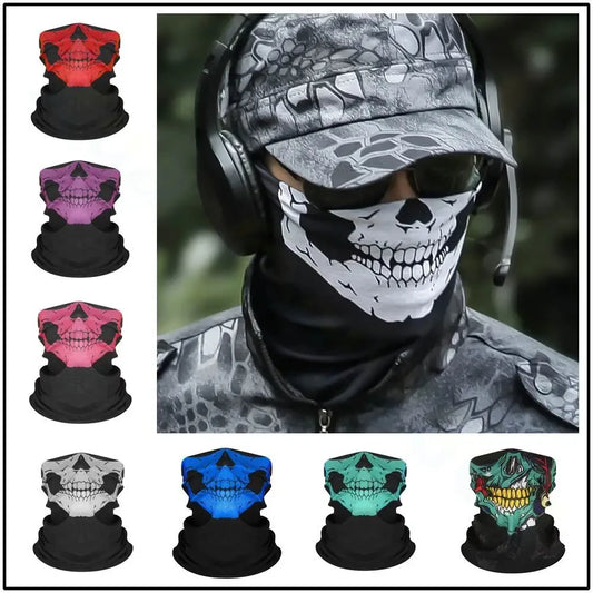 Skull Bandana Neck Gaiter für Outdoor-Aktivitäten – clever-campen Ansicht 2