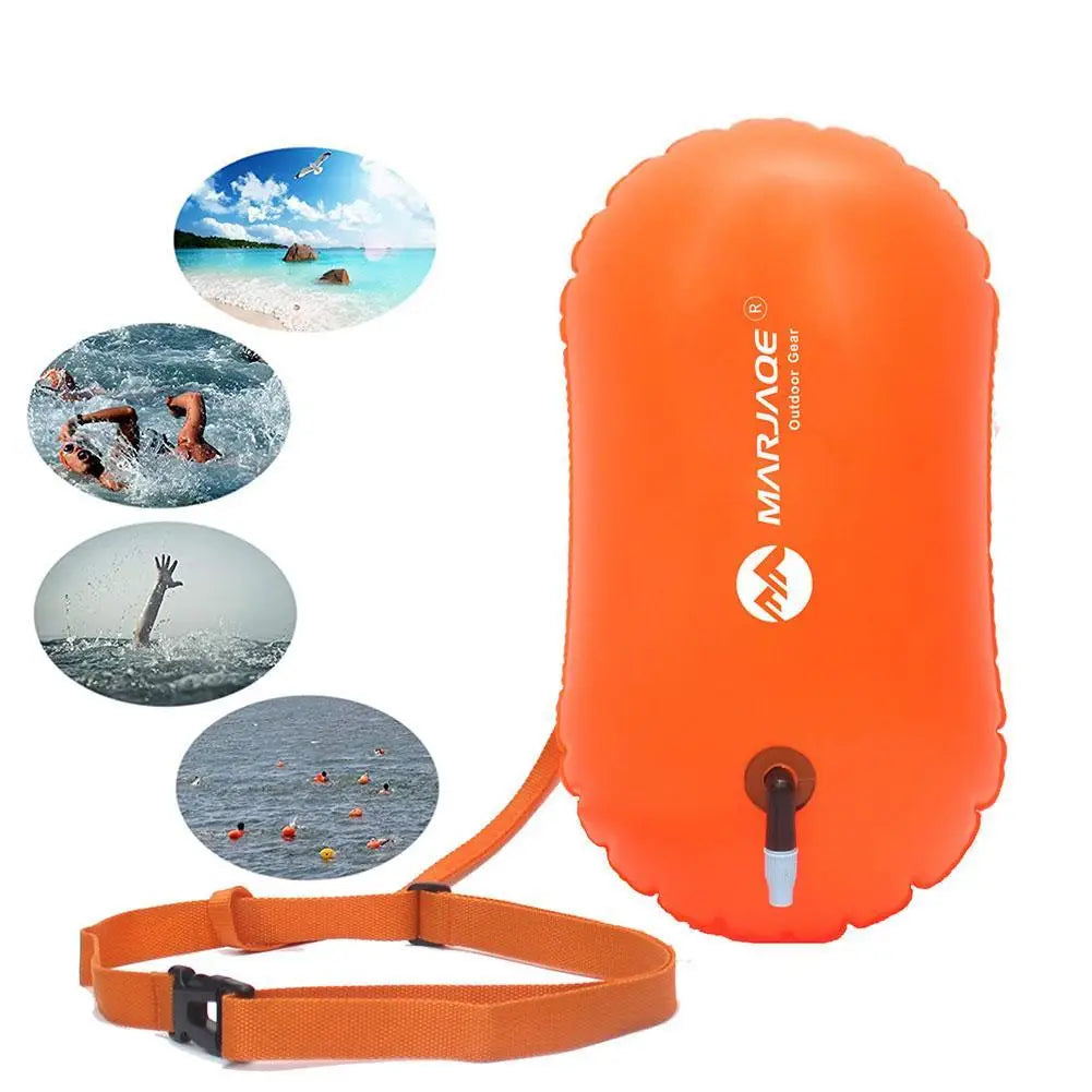 Aufblasbare Schwimmboje mit Hüftgurt für Wassersport – clever-campen Ansicht 5