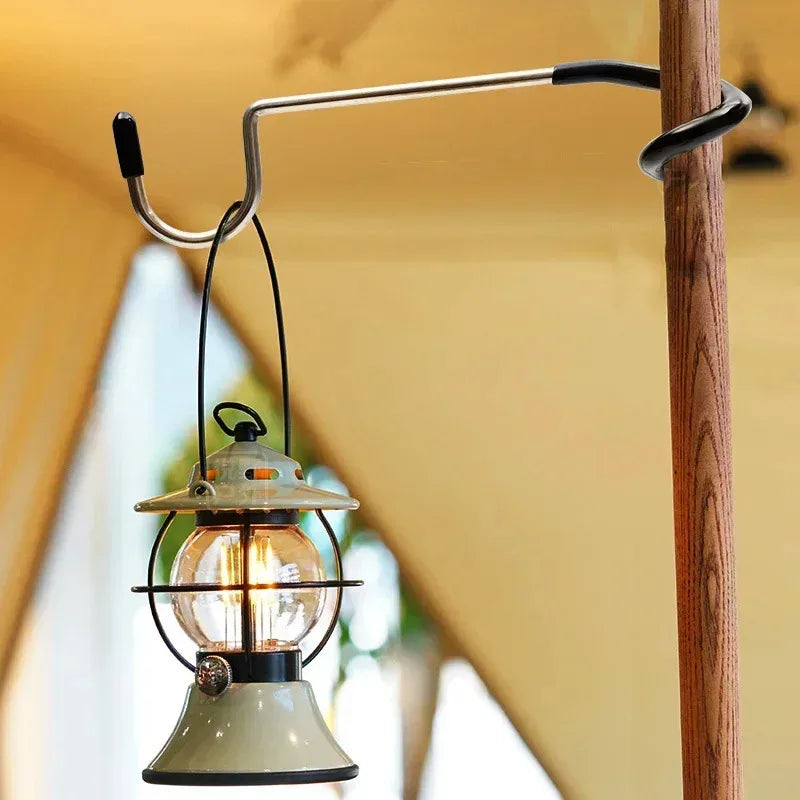 Zeltzubehör: 2er Set Edelstahl Lampenhalter Haken – clever-campen Ansicht 3