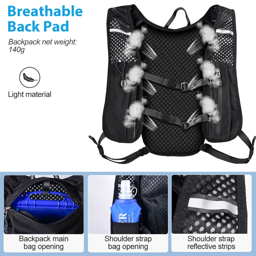 Ultra Leichter Trinkrucksack mit Wasserblase – clever-campen Ansicht 2