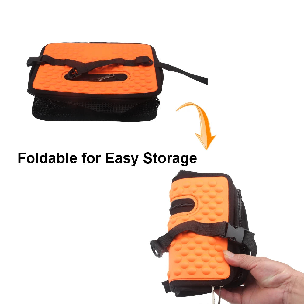 Faltbares Fischernetz mit Rahmen – Angeln – als Netztasche – clever-campen Ansicht 2