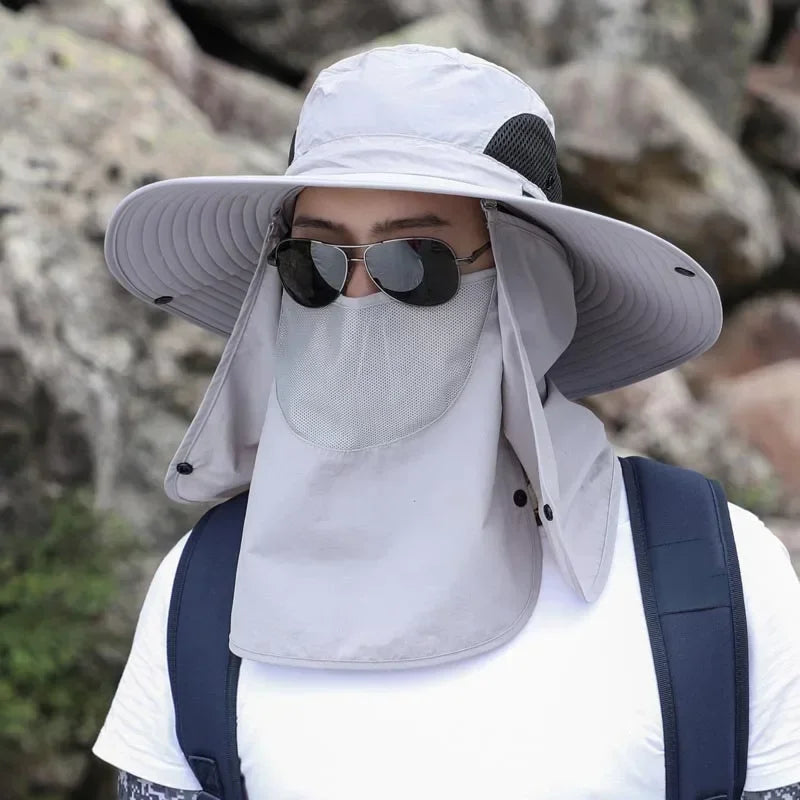 Verstellbare Outdoor Angelmütze mit UV-Schutz – clever-campen Ansicht 3